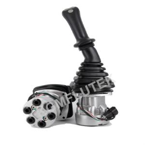 Quality Crawler Excavator Pilot Valve Hydraulic Joystick Assembly Silver Color wholesale