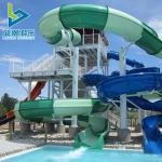 Water Amusement Park Fiberglass Pirate Slide House for Family