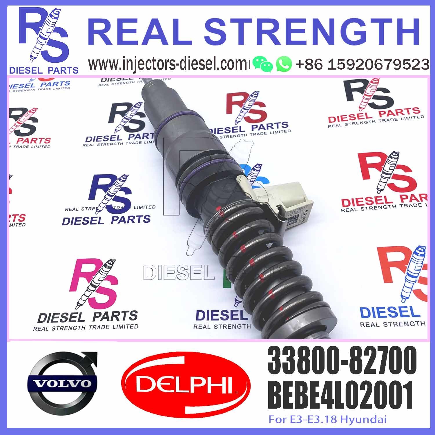 Fuel Injection Common Rail Parts Injector 33800-82700 3380082700 For V-O-L-V