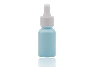 Quality Bluish Color Coating Essential Oil Dropper Bottles White Ceramic Bottle 30ml wholesale