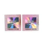 Anti Counterfeiting Custom 3D Hologram Sticker Golden Color