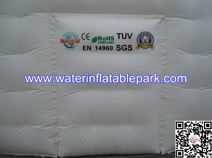 White 4x4M Inflatable Portable Inflatable Camping Tent For Outdoor Event