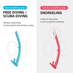 OEM Universal Dry Valve Snorkel Underwater Breathing Tube For Spearfishing