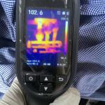 Safety Temperature Measuring Walk Through Temperature Scanner Thermal Infrared