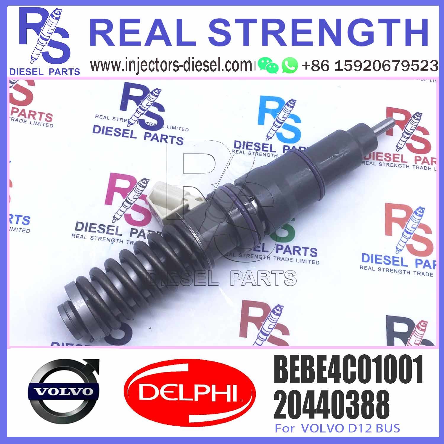 fuel injector 20440388 20363749 3803654 for V-O-L-V FM/FH/NH12 B12 FM9 D12D common rail injector 20440388 BEBE4C01001