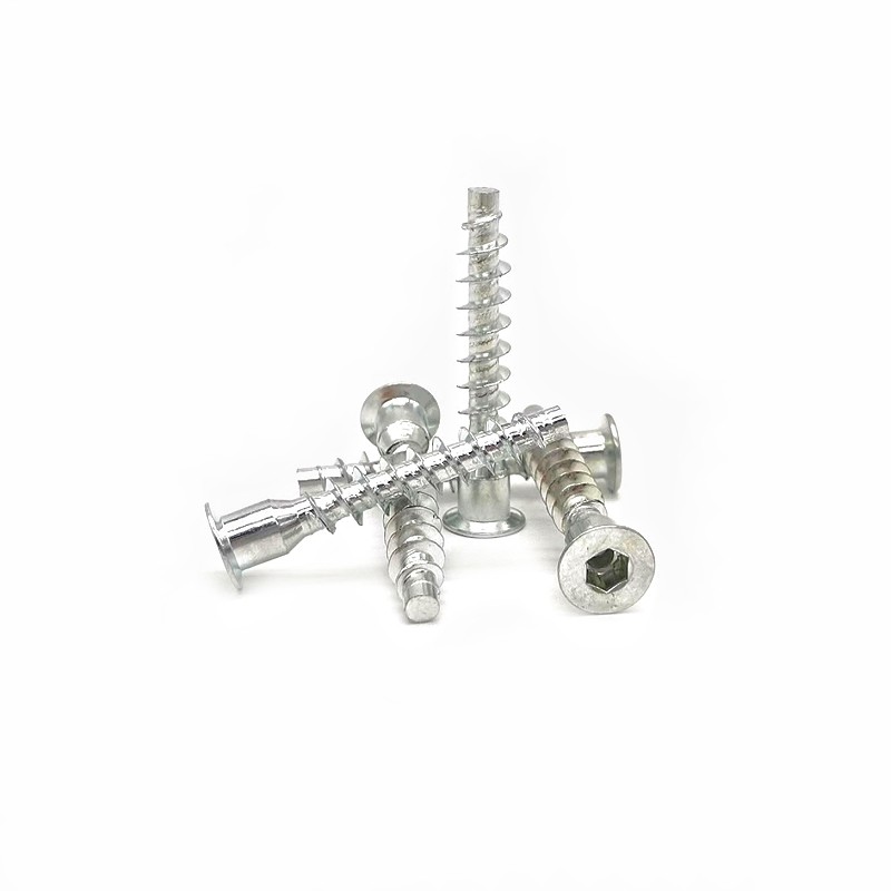 Crown Mark Self-Tapping Cross-Thread Screw Countersunk Hexagon Straight