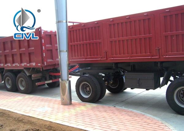 40 Feet 3 Axles 2 Leg Light Self - Weight Cargo Trailer Semi Truck Used In