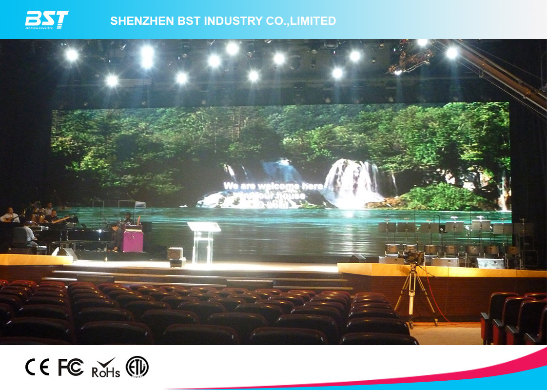 Aluminum Alloy / Steel Giant P4 SMD2121 indoor Advertising LED Screen For Airport
