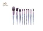 Crystal Handle 10 In1 15.5cm Facial Makeup Brushes