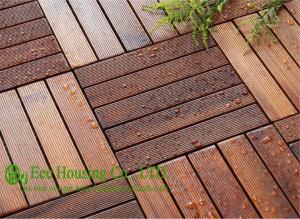 Quality 300x300x23mm Outdoor Bamboo Flooring,Decking Tile Unit Series wholesale