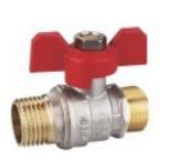 Quality PTFE Seal Brass Mini Ball Valve Max 16 bar Round Head Code wholesale
