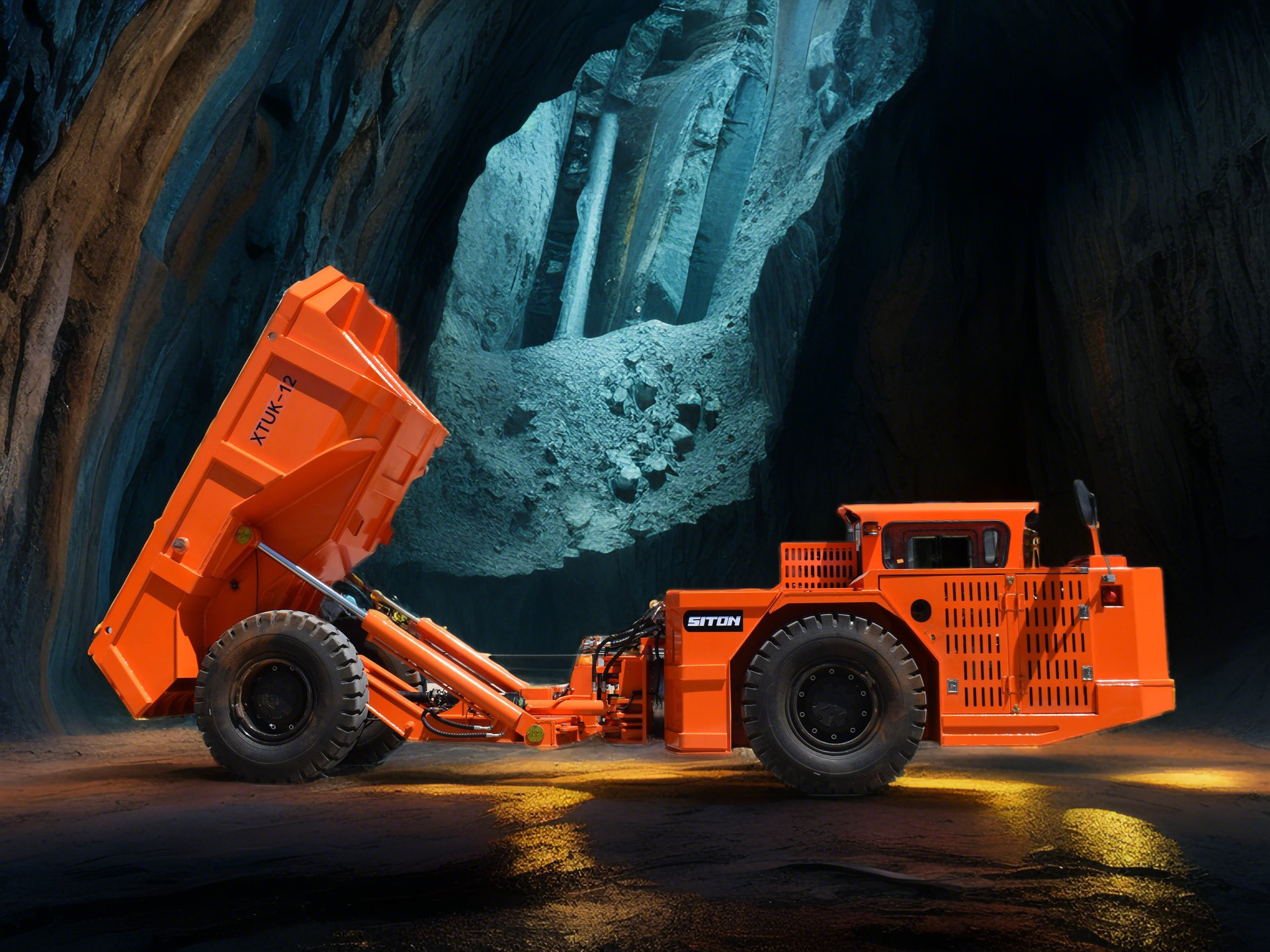 DERUI DRUK -12 VOLVO Original Engine Mining Dump Truck DANA Gearbox