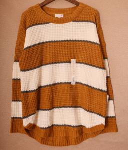 Quality Ladies striped sweaters wholesale