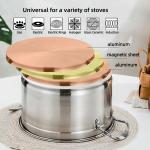 Amazon Top Seller Stainless Steel Food Soup Pot Cooking Pot With Glass Lid