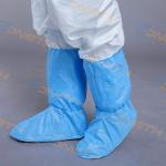 Elastic Ankle 50gsm SMS 400gsm PVC Disposable Shoe Protectors