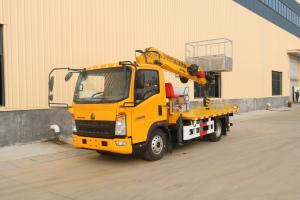 Quality Telescopic Aerial Platform Truck 21 Meter HOWO Brand Boom Lift Cherry Picker Truck wholesale