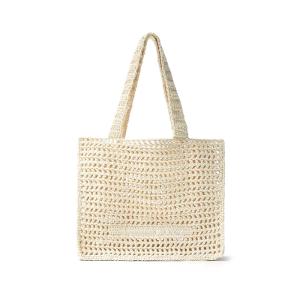 Quality Women Children Hollow Crochet Straw Woven Bag Summer Seaside Letter wholesale