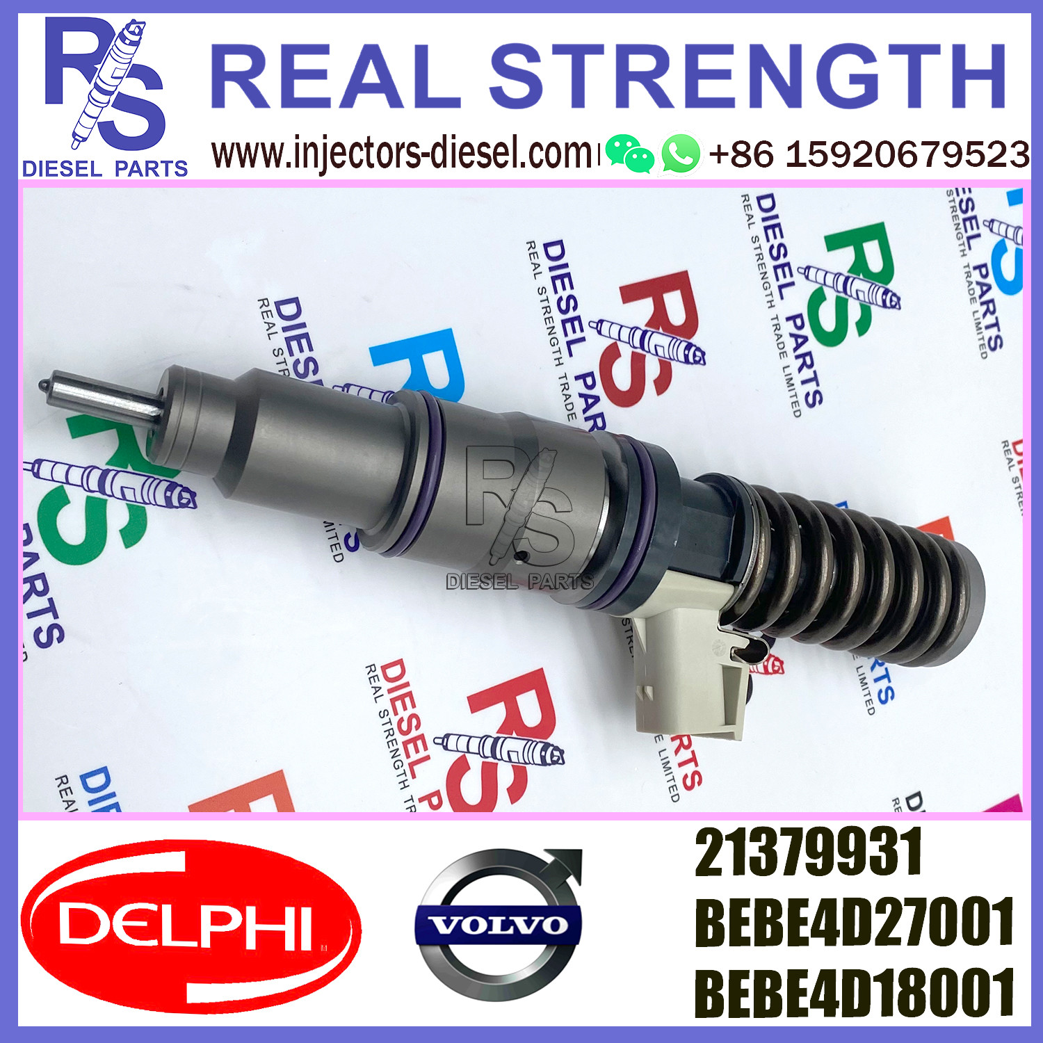 DELPHI 4pin BEBE4D27001 BEBE4D18001 Diesel pump Injector BEBE4D27001 21379931 BEBE4D18001 E3.18 for V-O-L-V PENTA MD13