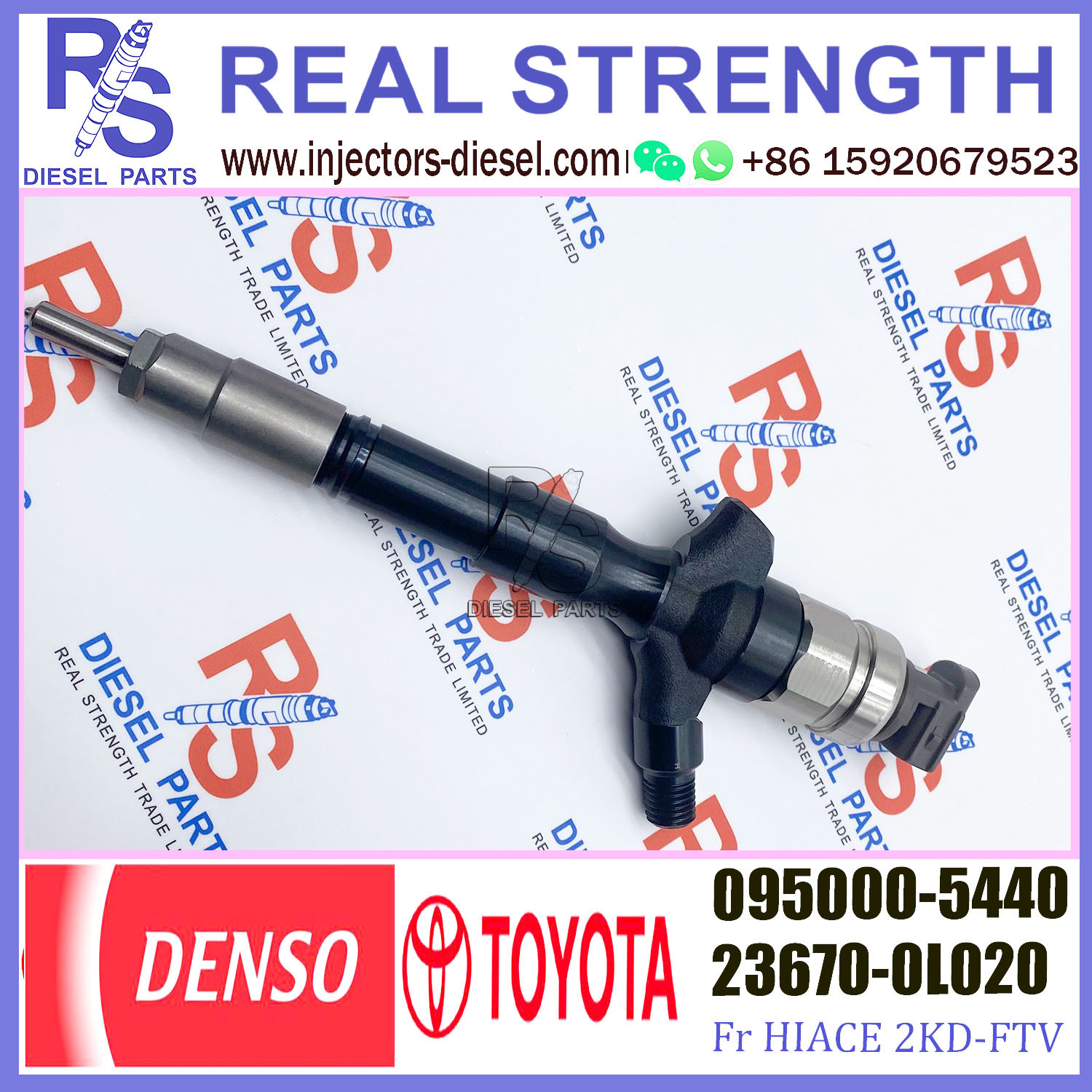 diesel engine injector 095000-5440 for toyota diesel fuel injector injection engine parts 23670-0L020