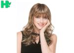 Deep Wave Spiky Hair Wig , Kanekalon Fiber Full Head Wigs Human Hair