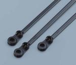 Stainless steel inlay block mountable head cable ties