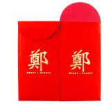 OEM Chinese Ang Bao Red Envelope Light Gold Hot Stamping Red Color Ang