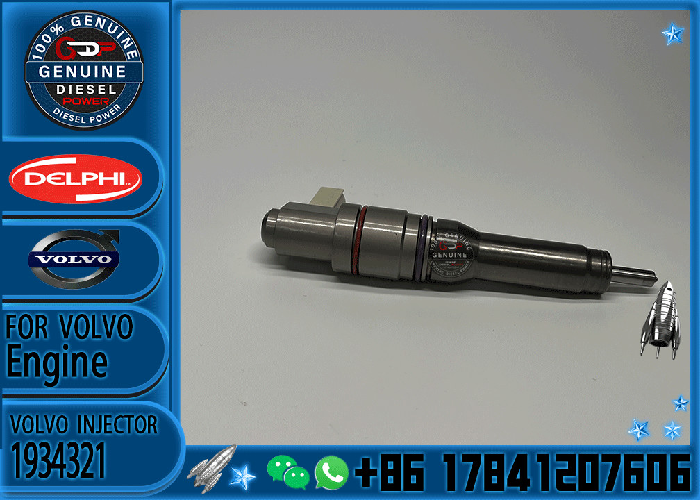 Diesel Fuel Injector common rail parts injector 1934321 BEBU2C00300 1934322 1914474for VOLVO