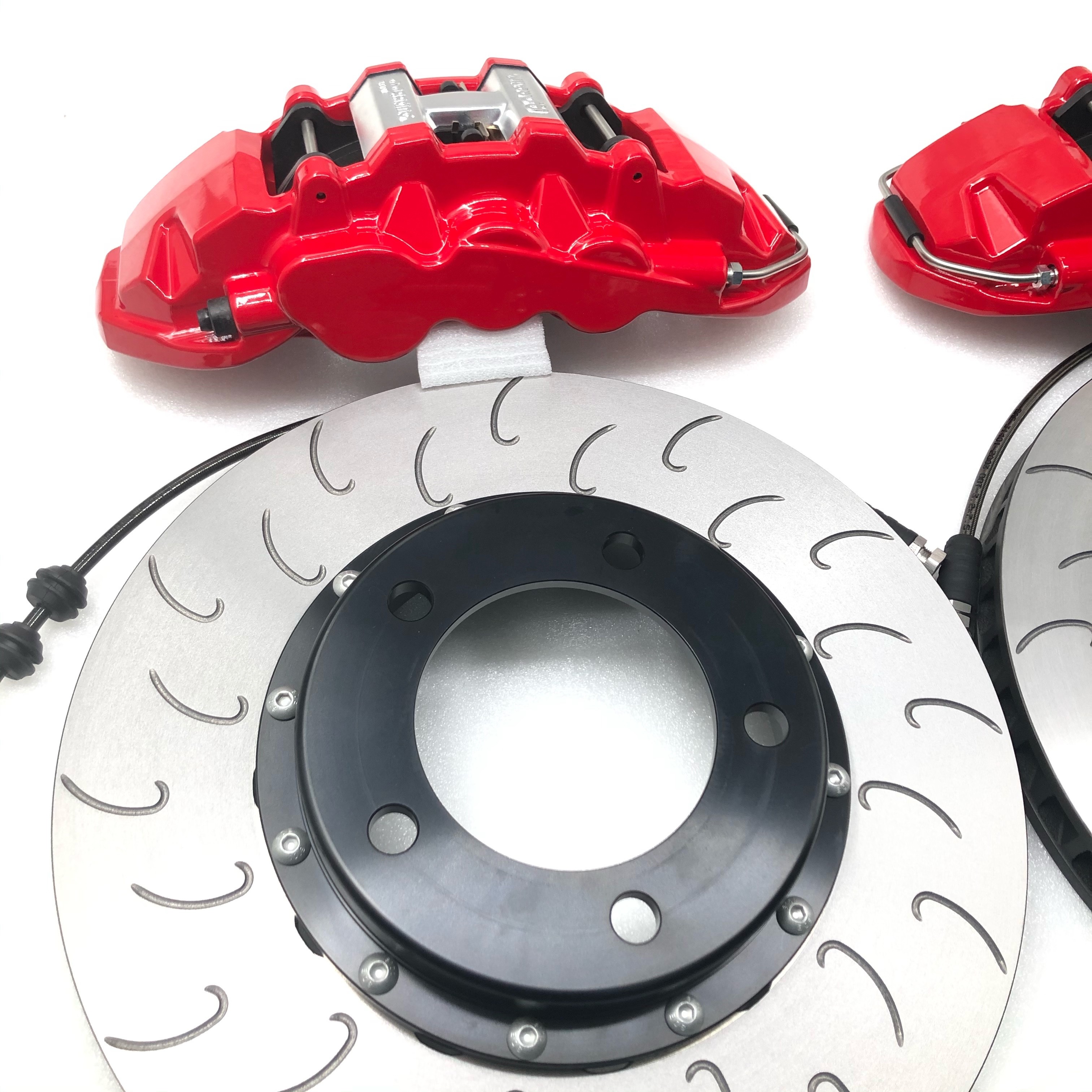 Jekit 6 Pots Red Caliper Disc Size Customized Full Floating Bell Kit