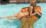 Inflatable Champagne Bottle Pool Float,Outdoor Advertising Display