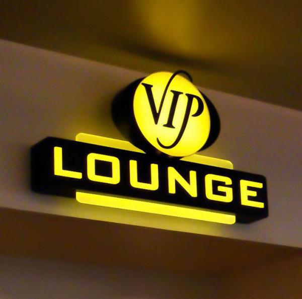 Acrylic Light Box Letter Round Double Sided Signs Metal Base Blister Led Light