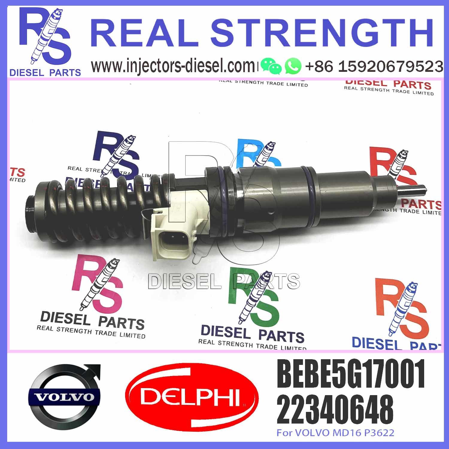High Quality Diesel Fuel Injector BEBE5G17001 BEBE5G17101 Engine V-O-L-V MD11 US07 22340648