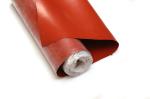 Red Silicone Rubber Coated Fiberglass Fabric With Heat Resistance
