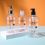 Chunky Round Shoulder Plastic Clear Pump Bottle 300ml 360ml 500ml