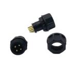 PA9T Gold Plated IP67 Waterproof Male Cable Connectors M13 4 Pin