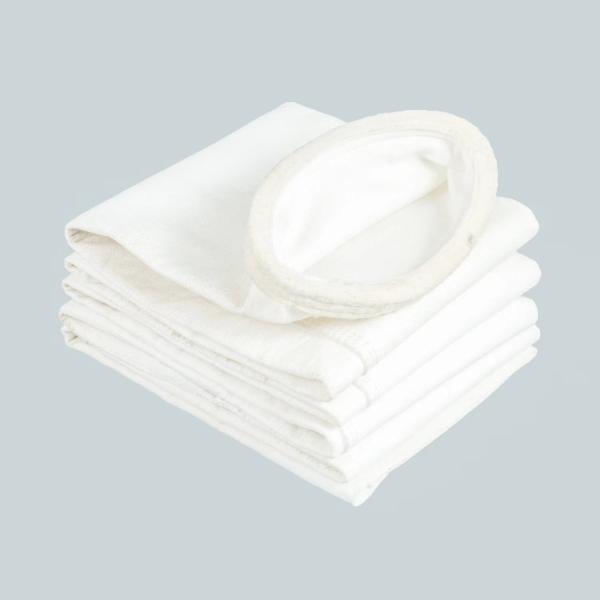 100% 750gsm PTFE Filter Bags Heat Setting , Abrasion Resistance Felt Dust