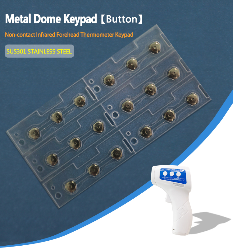 OEM Metal Dome Keys For Human Body Digital Infrared Thermometer