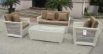 wicker patio sofa set