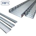 Outdoor Steel 300mm Hot-dipped Galvanized Rustproof Slotted Cable Tray Coated
