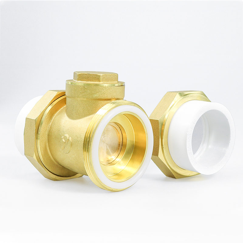 1/2in Female Thread Brass Horizontal Check Valve DN15 One Way Non Return Check Valve