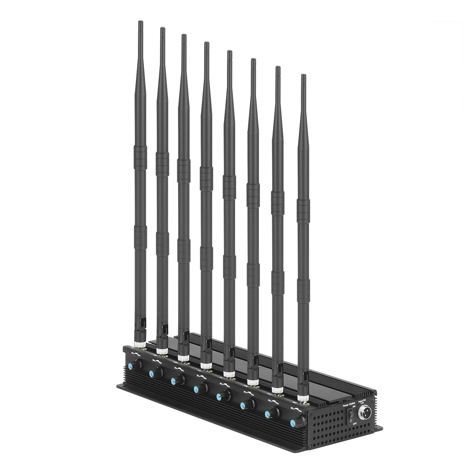Adjustable 20 watt 8 Antennas High Power GPS/ WiFi/ 4G(LTE+Wimax)/ 5G Jammer