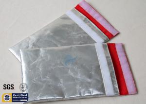 Quality Silver Fireproof Document Bag 1022℉ No Itchy Smooth Fiberglass Cloth Cash Pouch wholesale