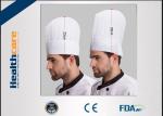 Nonwoven / Paper Disposable Head Cap , Disposable Forage Hats Round Shape