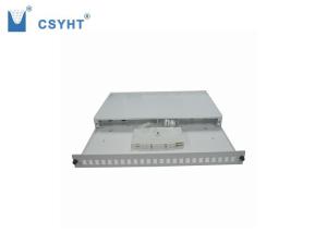 Quality Rack mounted slidable fiber optic terminal box 24fo odf 19inch 1U wholesale