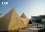Outdoor Factory Large wedding Event Wood 20/40/72/100 Seats Canvas Tipi Tent