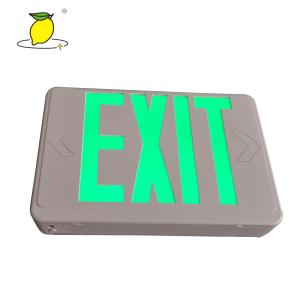 Quality Commercial Emergency Exit Lighting Fixtures , Green Exit Sign With Lights wholesale