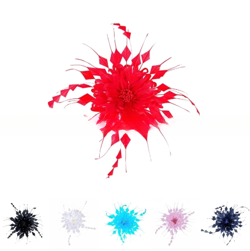 Dyed Goose Feather Flower Mount with Wire Accessory Elevate Your Event Party Supplies