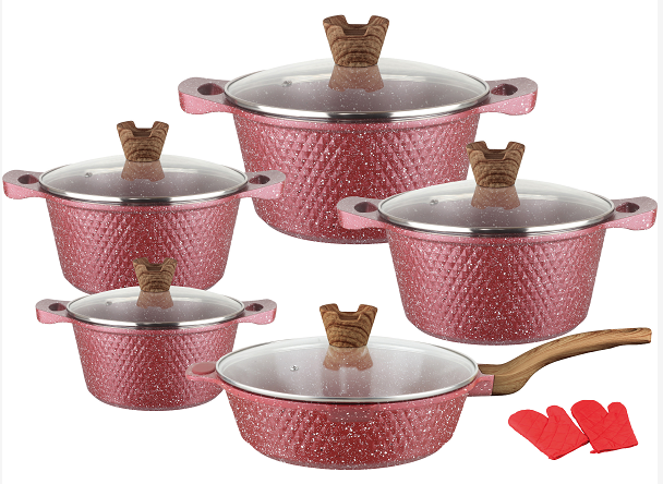 Factory Direct pot set cookware set cooking kitchen aluminum die casting cookware sets