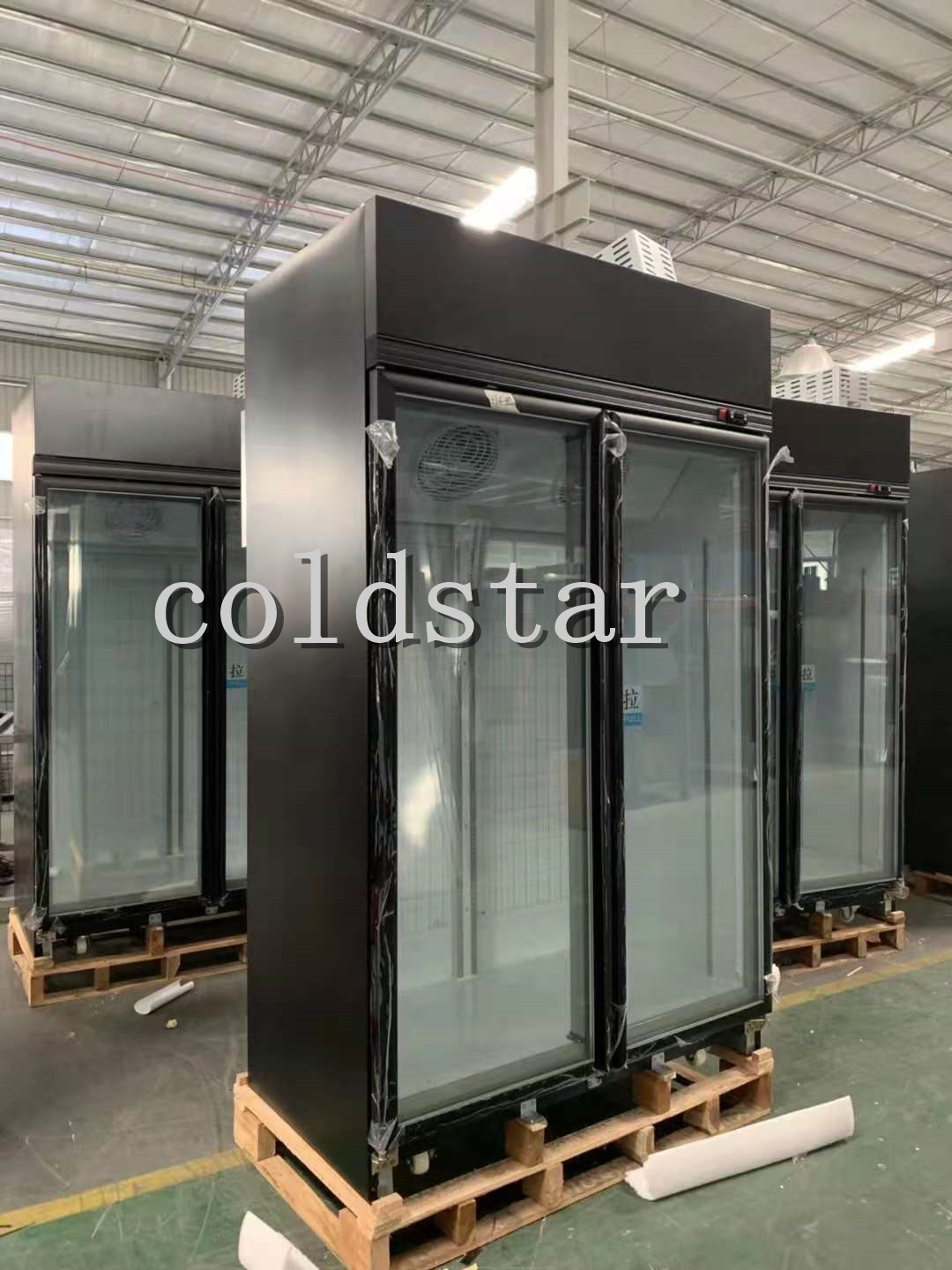 Commercial 3 doors cool drink display fridge beer upright refrigerator