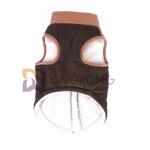 Corduroy Leather Collar Dog Zip Up Jacket Berber Lining Warm Winter Dog Coats XS