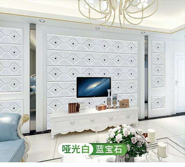 Wall Coating 3D Brick Design Foam Wallpapers for Administration Easy Installation